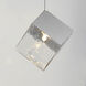 Ice Cube LED 7 inch Polished Chrome Single Pendant Ceiling Light