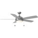 Discus Classic 52 52 inch Brushed Steel with Silver Blades Ceiling Fan