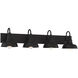 Modern Farmhouse 4 Light 38 inch Oil Rubbed Bronze Vanity Light Wall Light