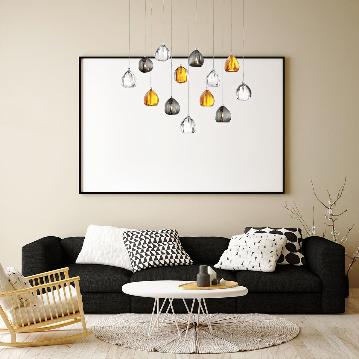 Lucido 1 Light 4 inch Chrome Pendant Ceiling Light, Small