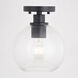 Marshall LED 8 inch Matte Black Semi-Flush Mount Ceiling Light