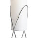 Internal 58 inch 40.00 watt Polished Chrome and Chrome Floor Lamp Portable Light