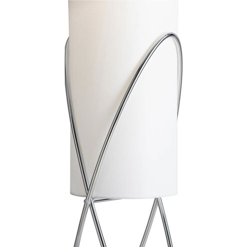 Internal 58 inch 40.00 watt Polished Chrome and Chrome Floor Lamp Portable Light