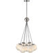 Moonlight 7 Light 18.9 inch Satin Nickel Pendant Ceiling Light