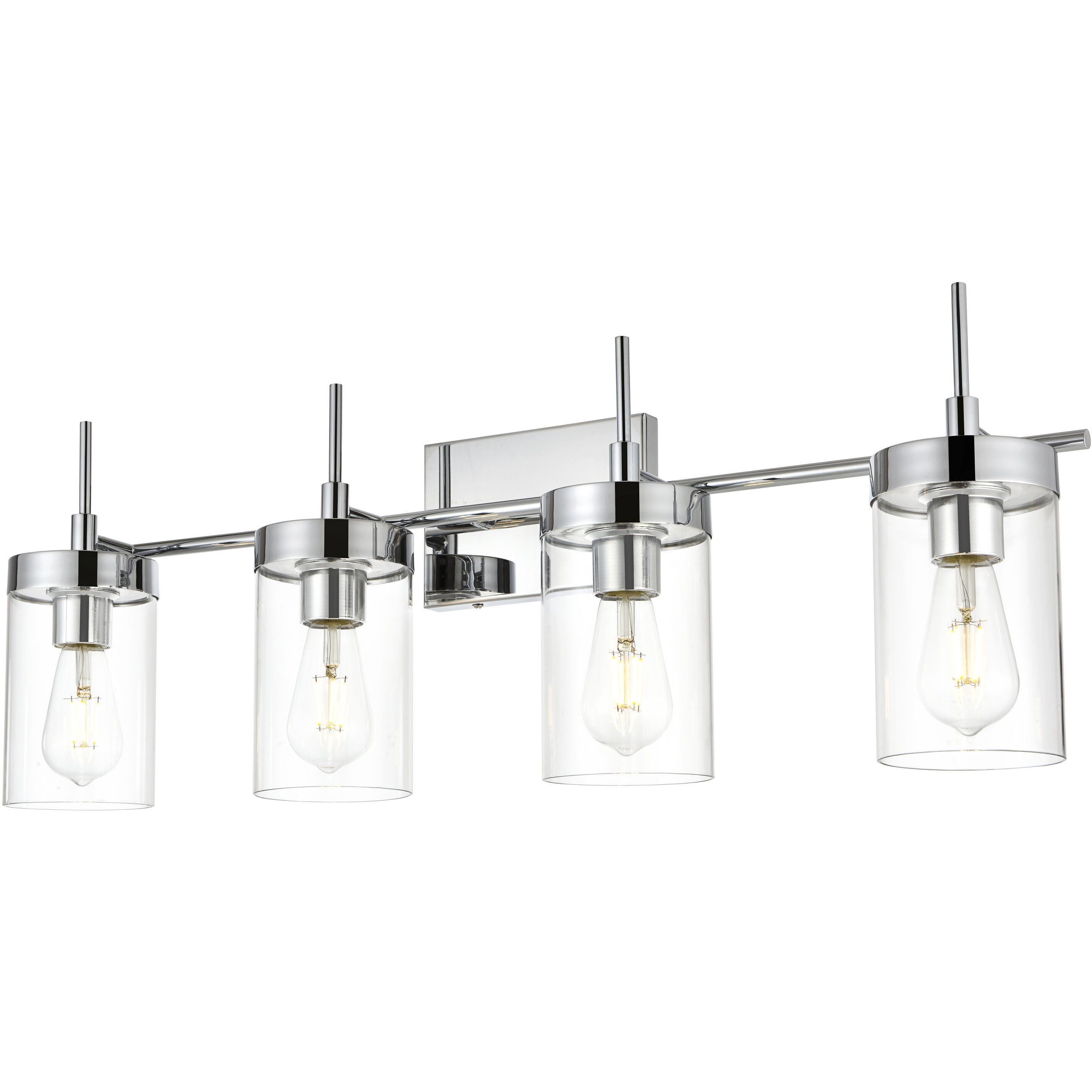 Benny 4 Light 32 inch Chrome Bath Sconce Wall Light