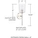 Greyson 1 Light 5 inch Chrome Sconce Wall Light