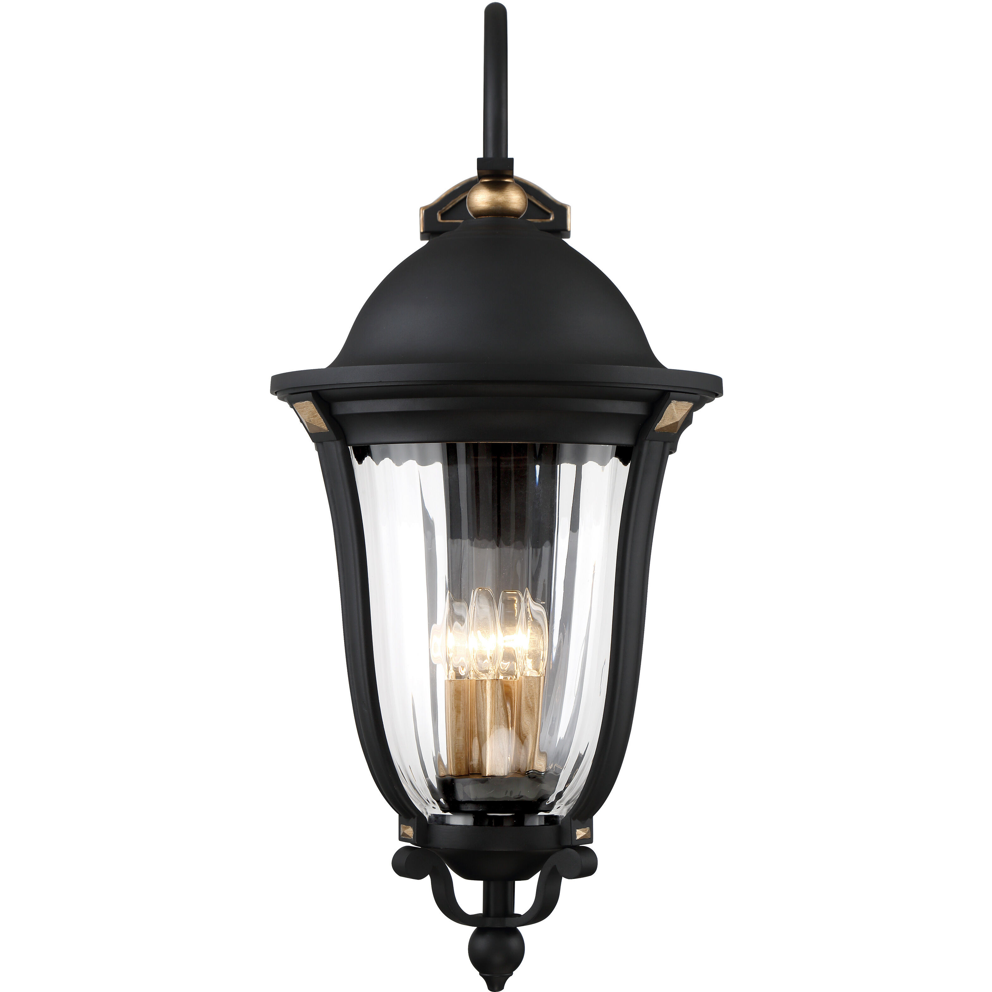 Peale Street 5 Light 33 inch Sand Coal And Vermeil Gold Outdoor Wall Mount, Great Outdoors