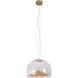 Canada 1 Light 16 inch Clear/Gold Single Pendant Lighting Ceiling Light