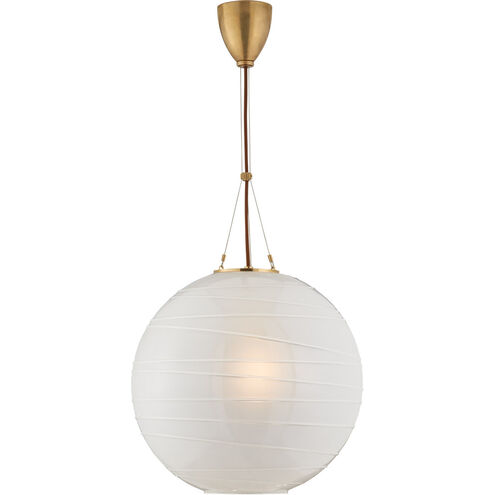Alexa Hampton Hailey 1 Light 18 inch Natural Brass Pendant Ceiling Light, Medium