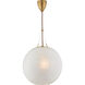 Alexa Hampton Hailey 1 Light 18 inch Natural Brass Pendant Ceiling Light, Medium