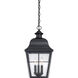 Millhouse 3 Light 10 inch Mystic Black Outdoor Hanging Lantern