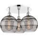 Ballston Rochester 3 Light 21.75 inch Polished Chrome Flush Mount Ceiling Light