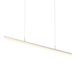 Stiletto LED 59.5 inch Bright Satin Aluminum Pendant Ceiling Light in Add 20 ft. Cord