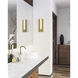 Kismet LED 5 inch Vintage Brass Bath Vanity Light Wall Light in Vintage Brass and Alabaster