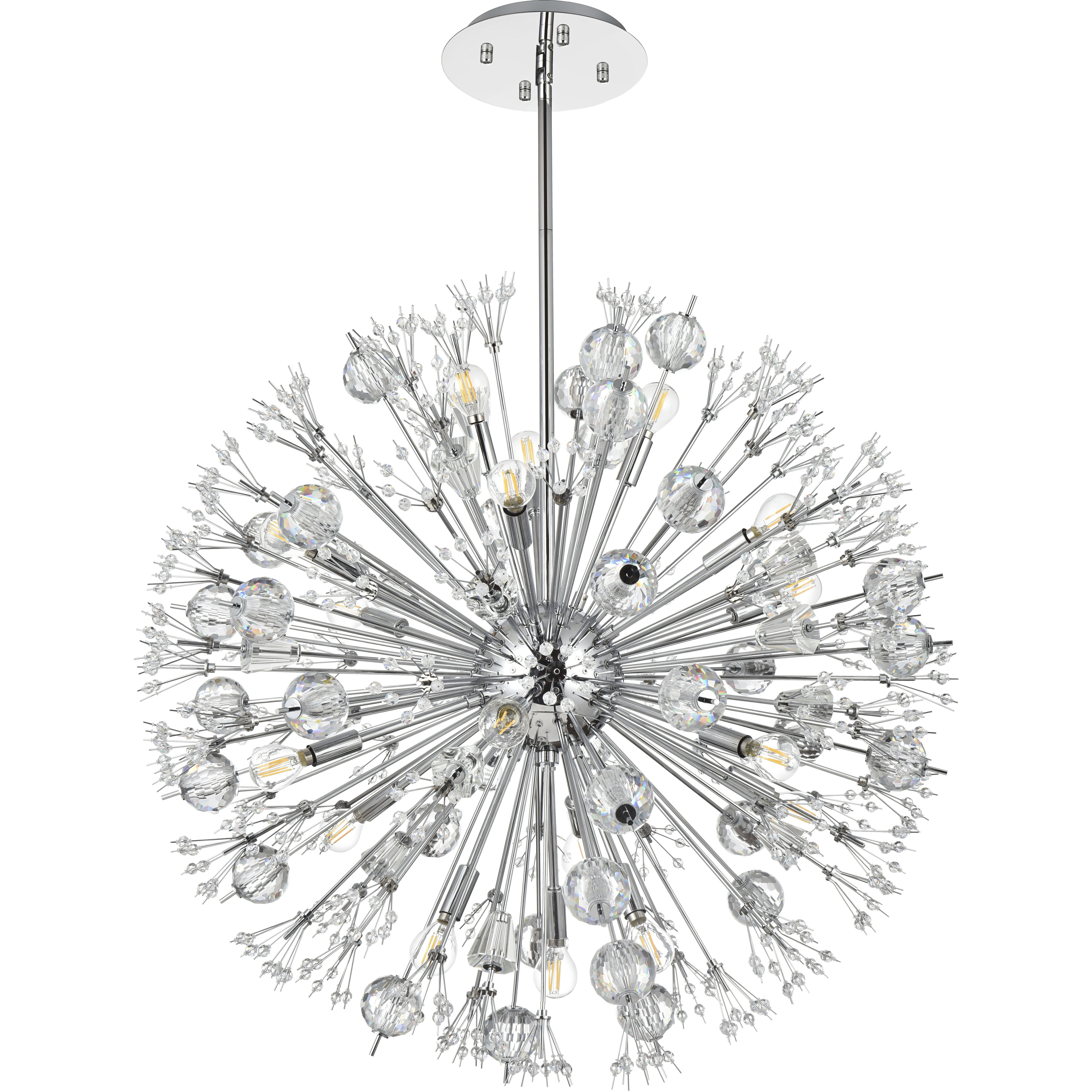 Vera 18 Light 32 inch Chrome Pendant Ceiling Light