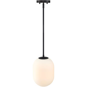 Noor 1 Light 8.5 inch Matte Black Pendant Ceiling Light