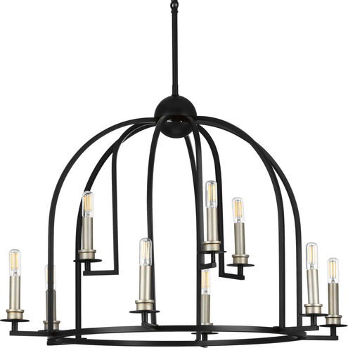 Seneca 9 Light 30 inch Matte Black Chandelier Ceiling Light