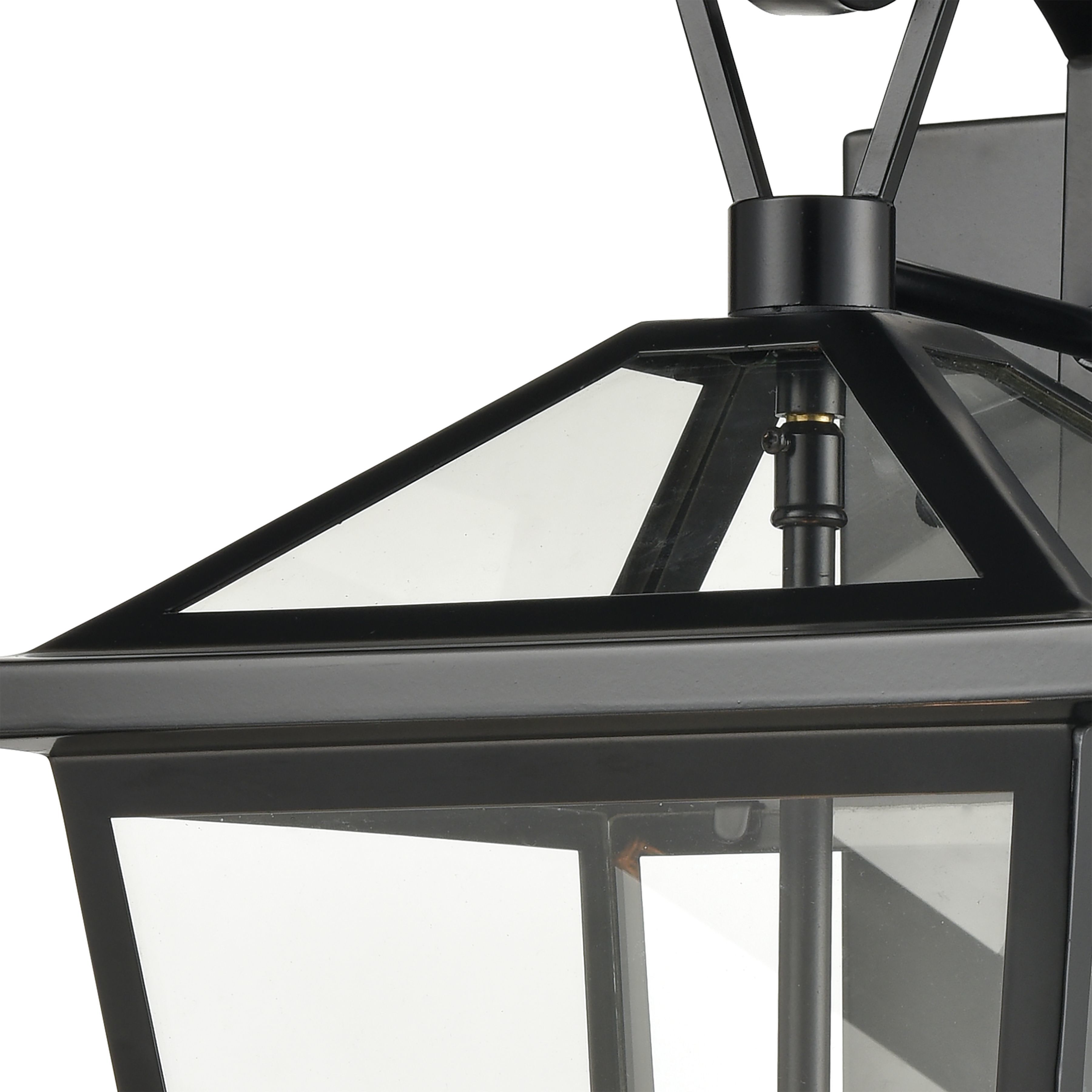 Main Street 3 Light 16 inch Black Outdoor Wall Sconce