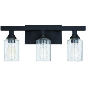 Neighborhood Chicago 3 Light 22 inch Flat Black Vanity Light Wall Light