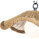 Provence Cafe LED 15.25 inch Natural Pendant Ceiling Light, Small