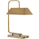 Hoxton 22.5 inch 25 watt Light Antique Brass Table Lamp Portable Light