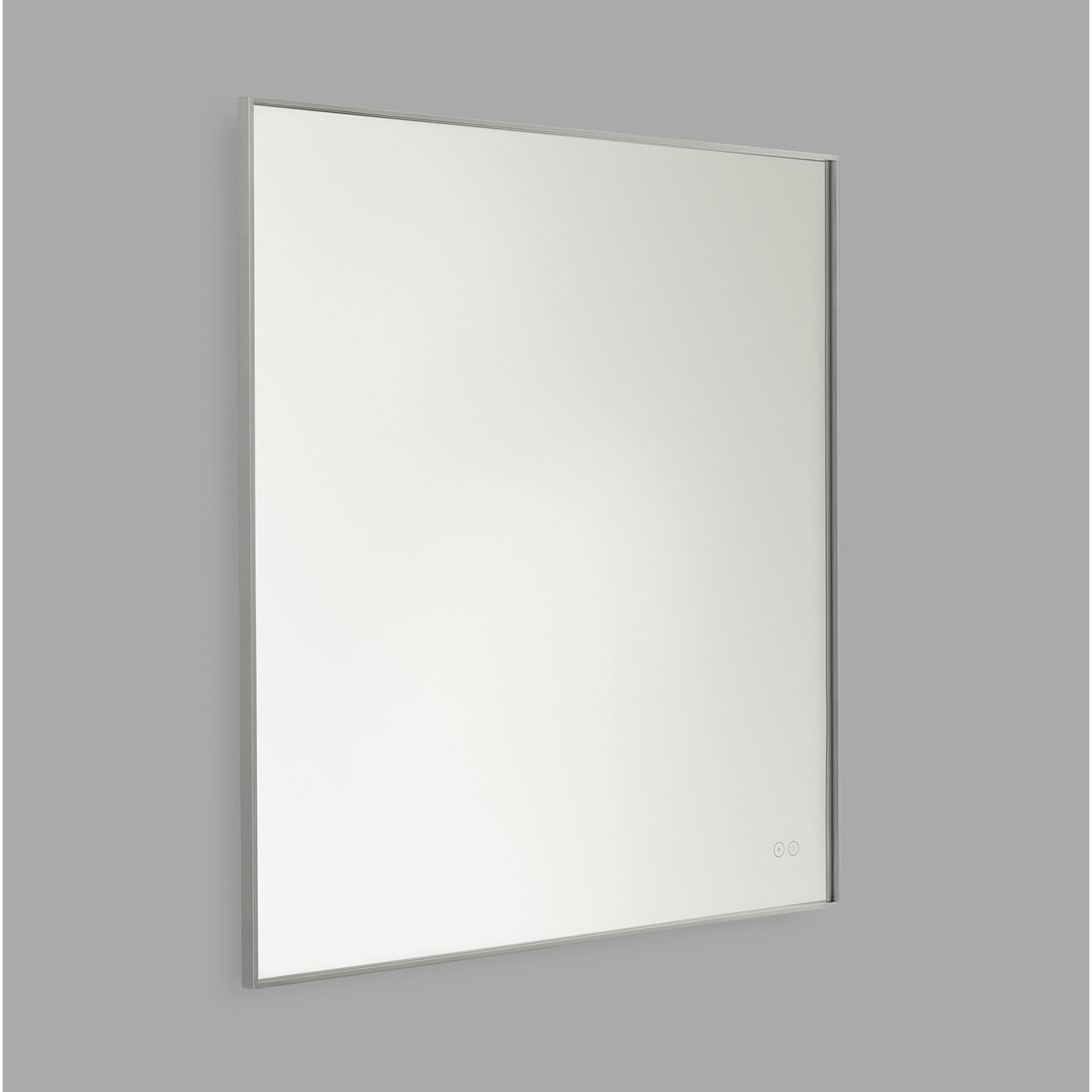 Cadre 36 X 36 inch Brushed Nickel Backlit Wall Mirror