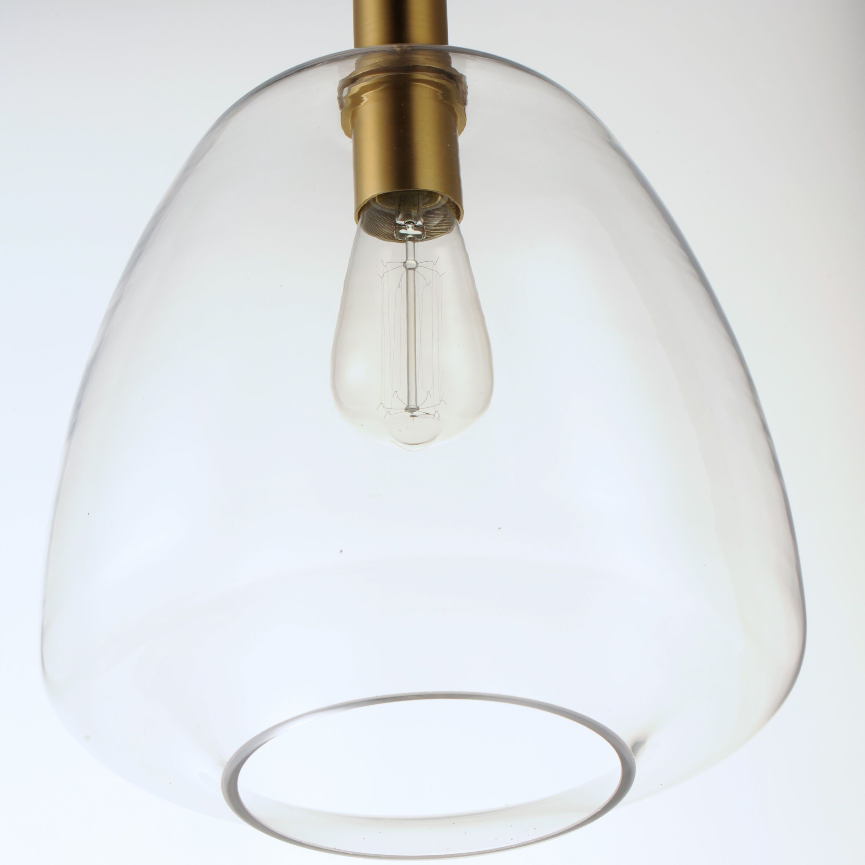 Babylon 1 Light 11.5 inch Satin Brass Single Pendant Ceiling Light