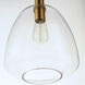 Babylon 1 Light 11.5 inch Satin Brass Single Pendant Ceiling Light