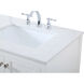 Theo 72 X 22 X 34 inch White Vanity Sink Set