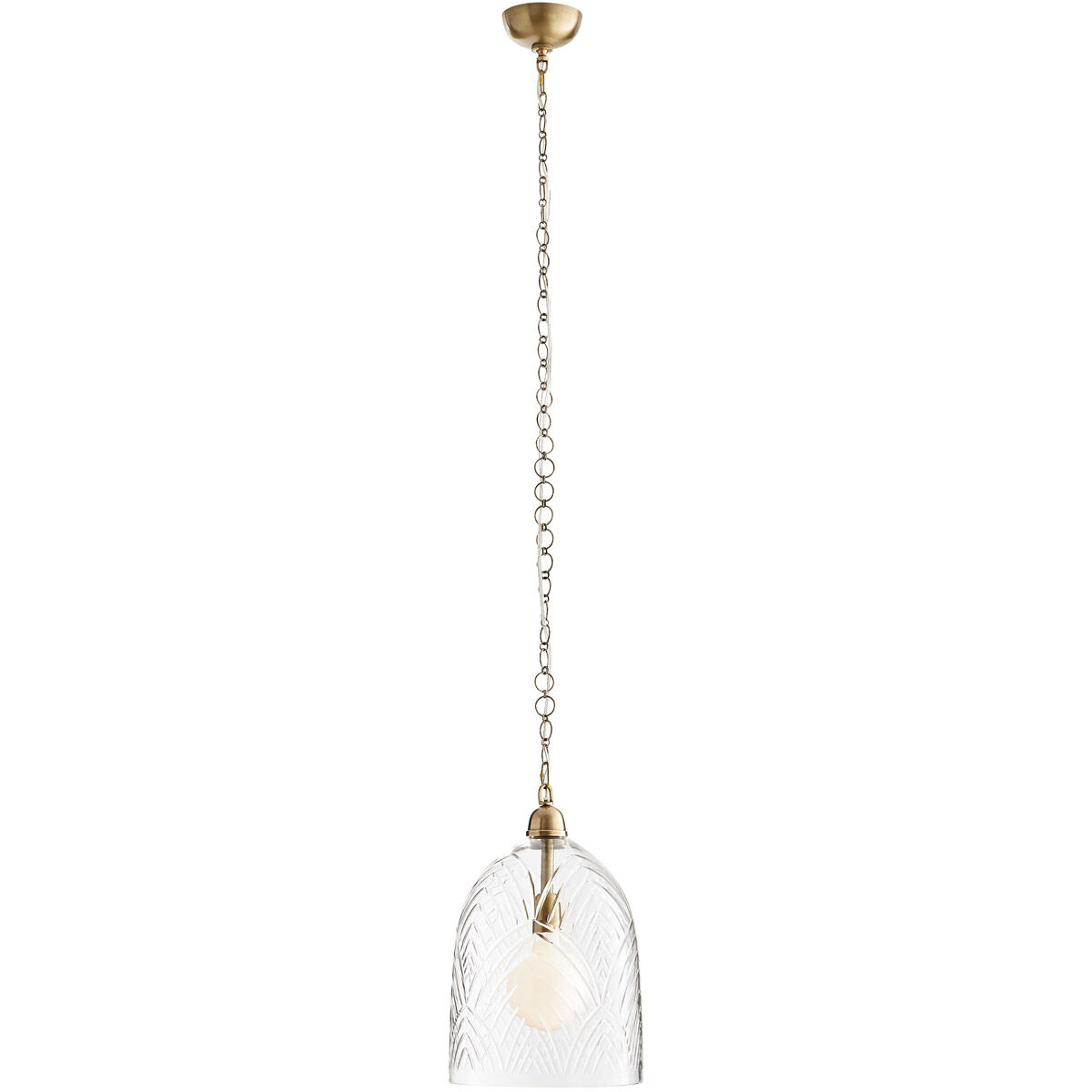 Chrissy 1 Light 12 inch Antique Brass Pendant Ceiling Light
