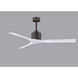 Atlas Nan 60 inch Textured Bronze with Matte White Blades Ceiling Fan