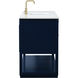 Larkin 60 X 22 X 34 inch Blue Vanity Sink Set
