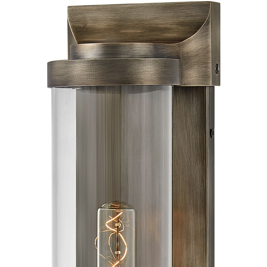 Pearson Outdoor Wall Mount Lantern in Burnished Bronze, Non-LED