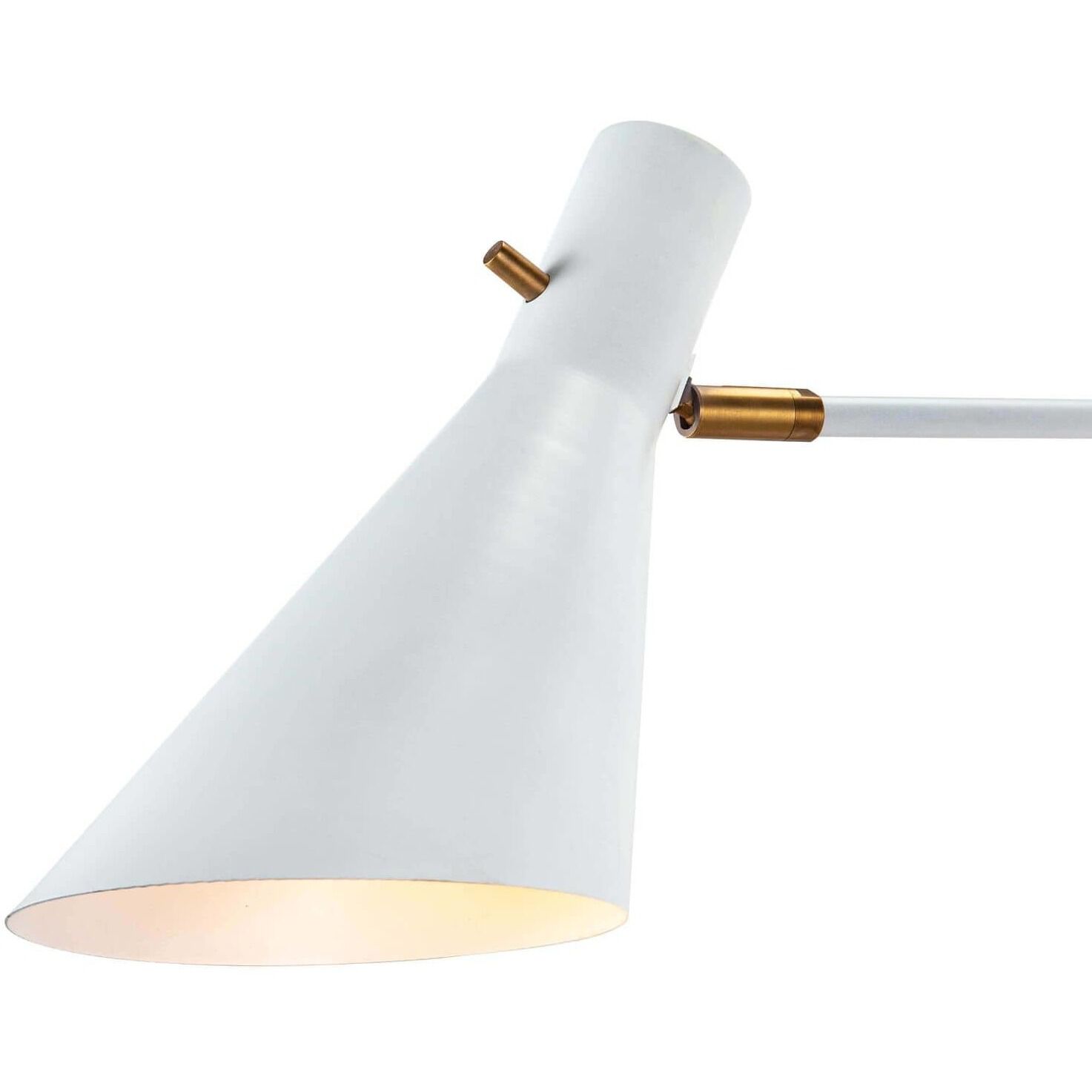 Spyder 2 Light 5.75 inch White and Natural Brass Wall Sconce Wall Light