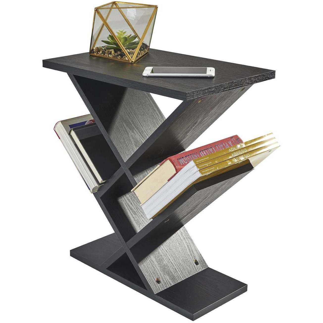 Zig Zag 12 inch Black Accent Table