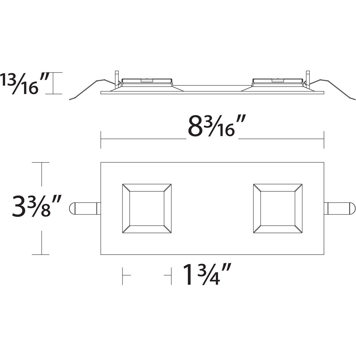 Ocularc LED Black Recessed Trims
