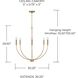 Ansley 6 Light 30.25 inch Aged Brass Chandelier Ceiling Light