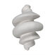 Spiral White Fiber Cement Decor Accessory