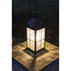 Heritage Bingham LED 21 inch Sienna Outdoor Pier Mount Lantern