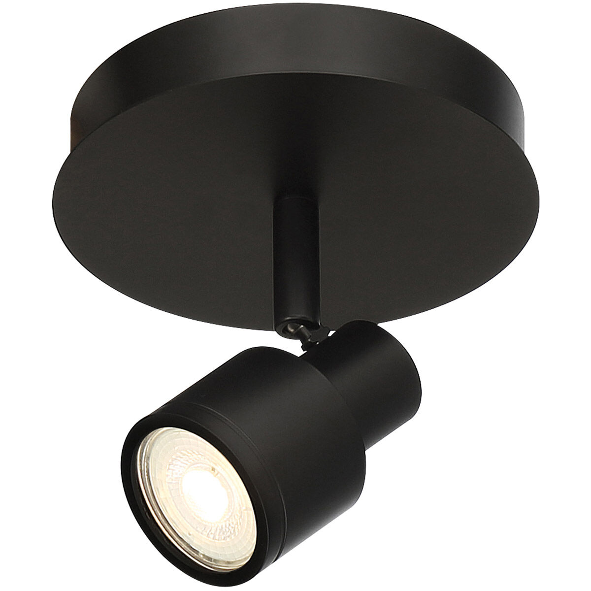 Lincoln LED 6 inch Matte Black Flush Mount Ceiling Light