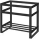 Platte 36 X 21.5 X 34 inch Gunmetal Vanity Console in Satin Gunmetal Black