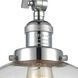 Franklin Restoration XX-Large Beacon 1 Light 12 inch Polished Chrome Semi-Flush Mount Ceiling Light in Clear Glass, Franklin Restoration