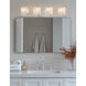 Alabaster Rocks LED 36.75 inch Brushed Nickel Vanity Light Wall Light in 2800 Lm LED, Oval