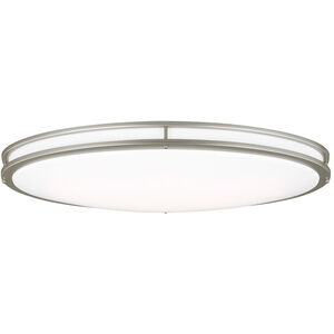 Mahone Flush Mount Ceiling Light in Painted Brushed Nickel, Oval