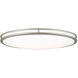 Mahone LED 18 inch Painted Brushed Nickel Flush Mount Ceiling Light, Oval