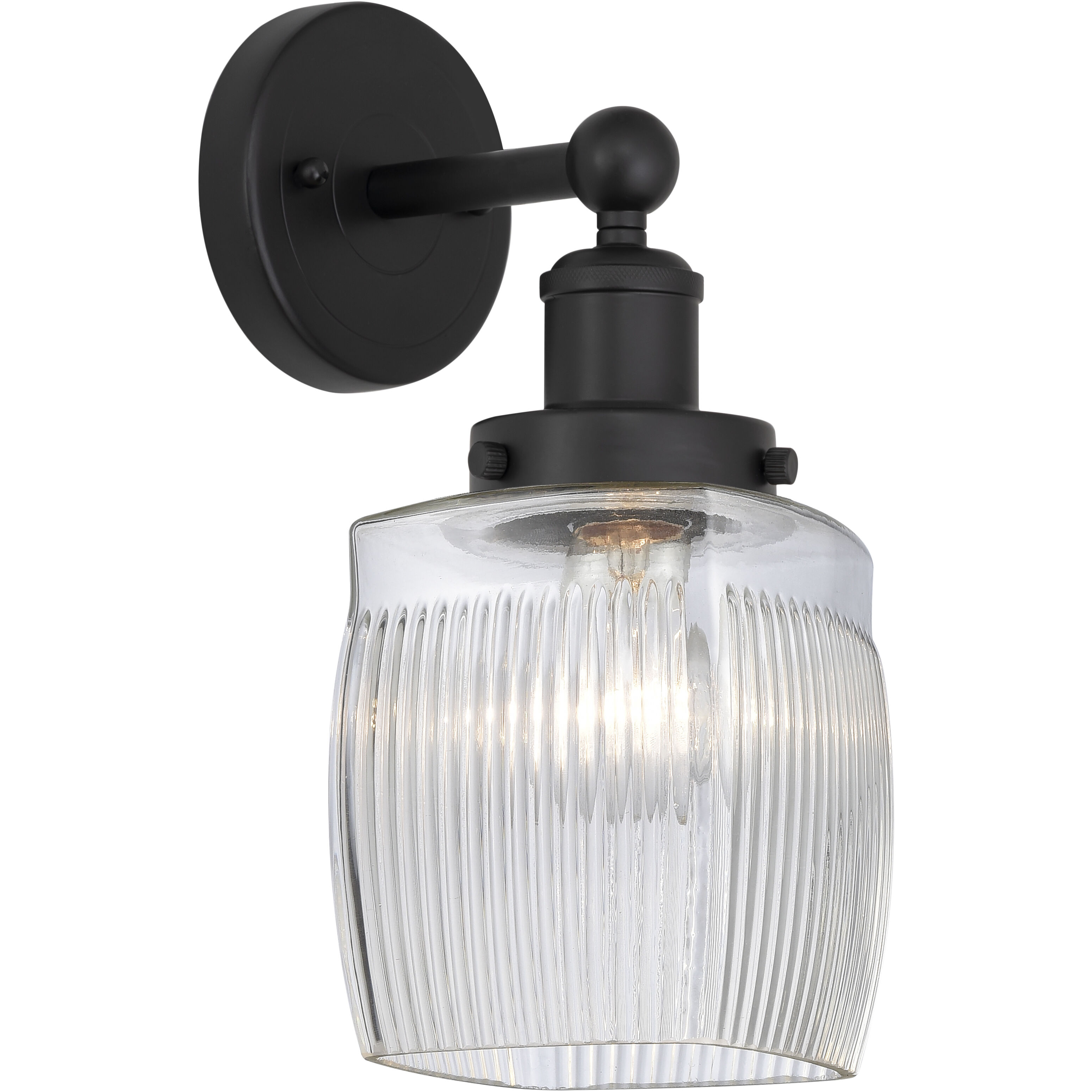 Colton 1 Light 6 inch Matte Black Sconce Wall Light