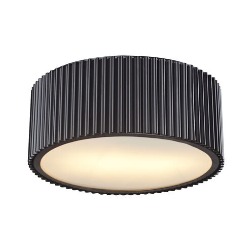 Arcadia 2 Light 13 inch Oil Rubbed Bronze Flush Mount Ceiling Light