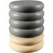 Bizen 17.3 X 13 inch Gray / Khaki / Gray / Khaki End Table