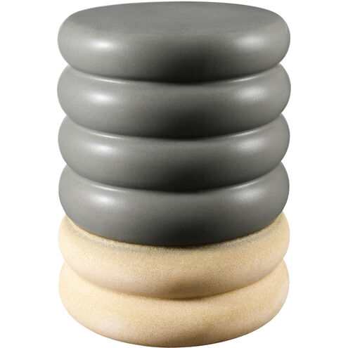 Bizen 17.3 X 13 inch Gray / Khaki / Gray / Khaki End Table
