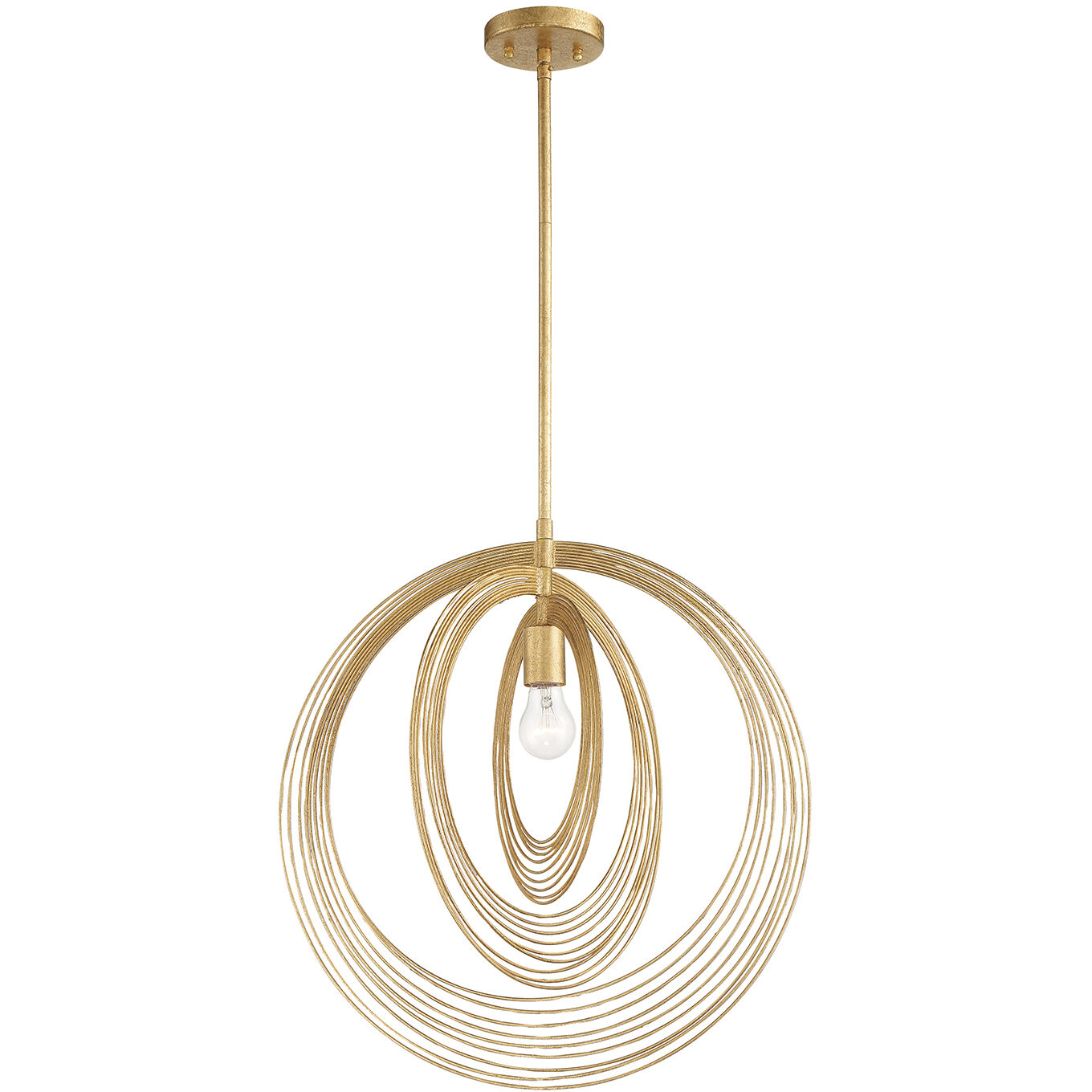 Doral 1 Light 20 inch Renaissance Gold Chandelier Ceiling Light